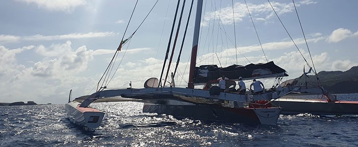 sortie trimaran de course sete