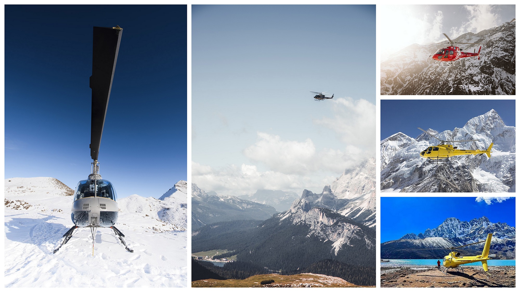 Les plus beaux vols en hélicoptère en montagne